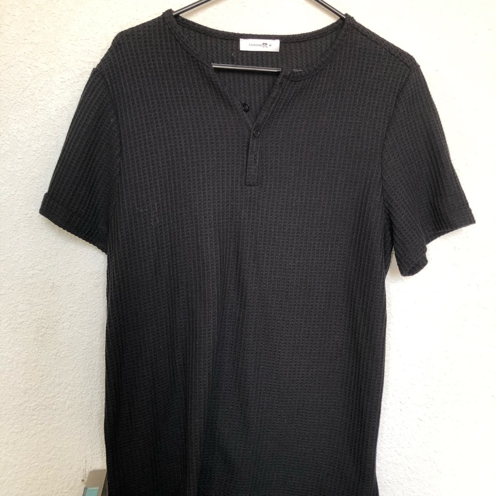 Black mesh shirt